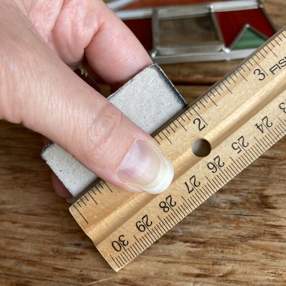 Malden Stained Glass Christmas Village Gingerbread House Picture Frame 5" - Picture 8 of 11